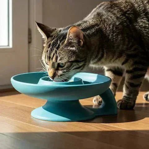 Gamelle Chat Inclinée 15° | L'Histoire de Nougat 😻 - Pattes d'Or
