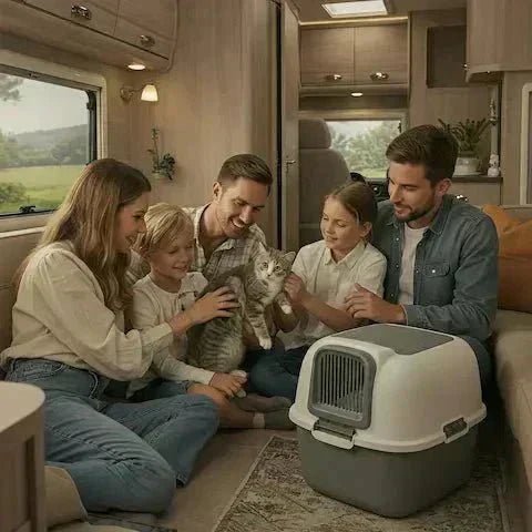 Voyager avec son Chat | Guide pour une Litière sans Stress ✈️ - Pattes d'Or