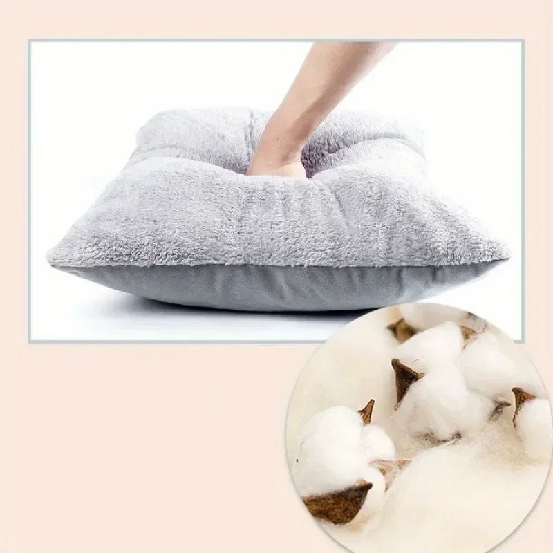 coussin abri chat en laine naurelle