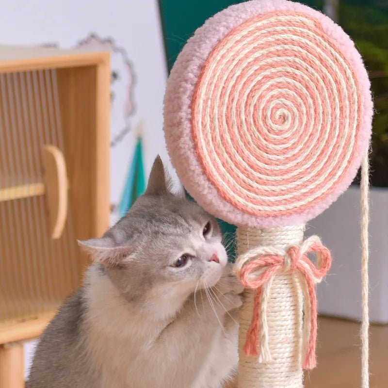 Arbre d'Escalade pour Chat en Forme de Sucette – L'Ami Ludique de Votre Félin - Pattes d'or