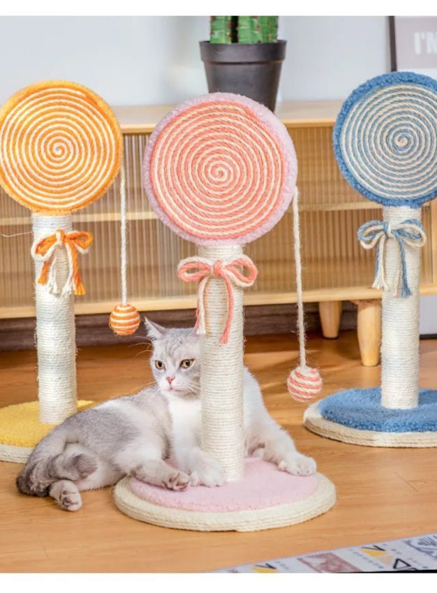 Arbre d'Escalade pour Chat en Forme de Sucette – L'Ami Ludique de Votre Félin - Pattes d'or