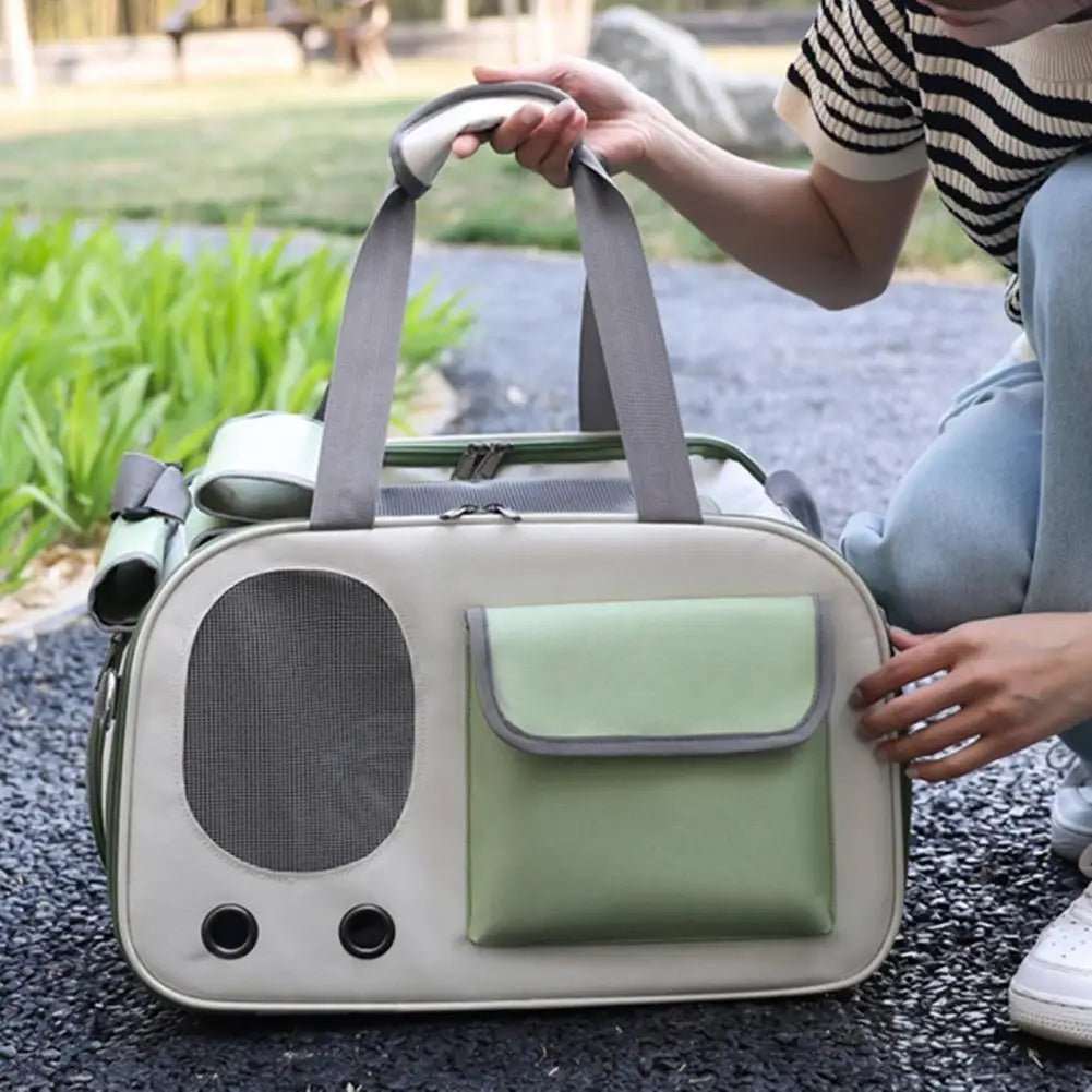 Sac de Transport Chat Respirant et Ventilé – Confort et Sécurité pour Vos Aventures ! - Pattes d'or