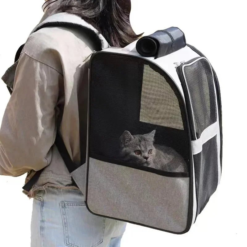 Sac de transport chat léger grand espace - Pattes d'or