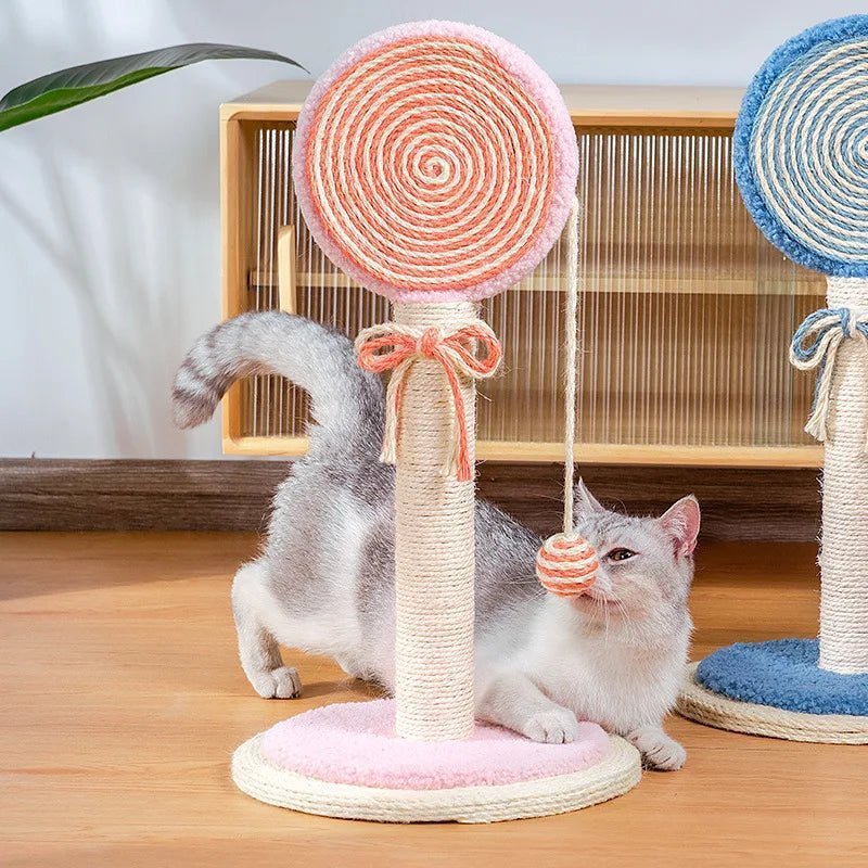Arbre d'Escalade pour Chat en Forme de Sucette – L'Ami Ludique de Votre Félin - Pattes d'or