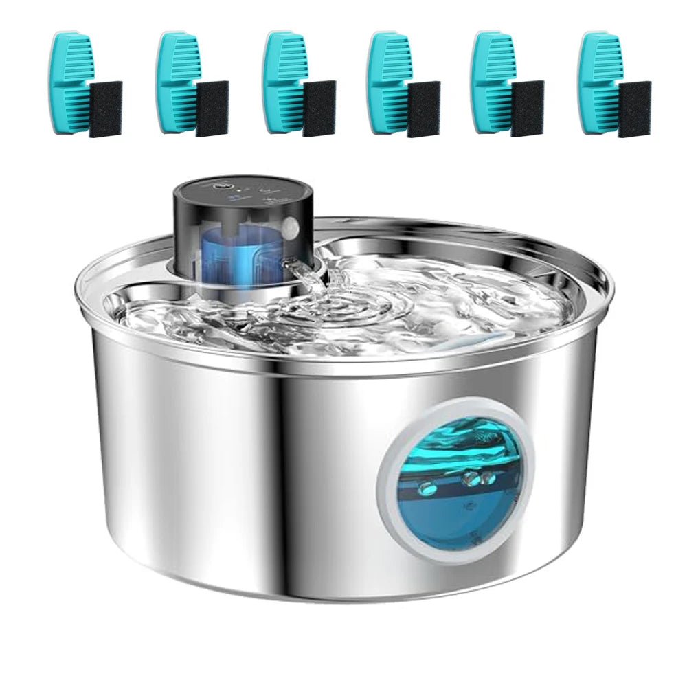 Filtre lavable et réutilisable pour fontaine à eau pour chat, idéal pour une hydratation optimale.