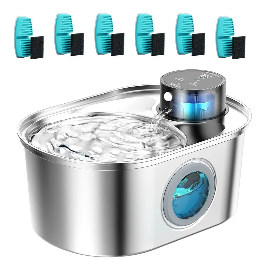 Filtre de purification d’eau pour fontaine à chat, garantissant une eau propre et saine en continu.