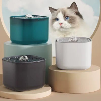 Fontaine à eau pour chat 3L avec design innovant et système de filtration