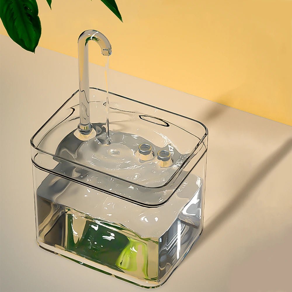 Fontaine à eau pour chat avec filtration avancée et débit réglable