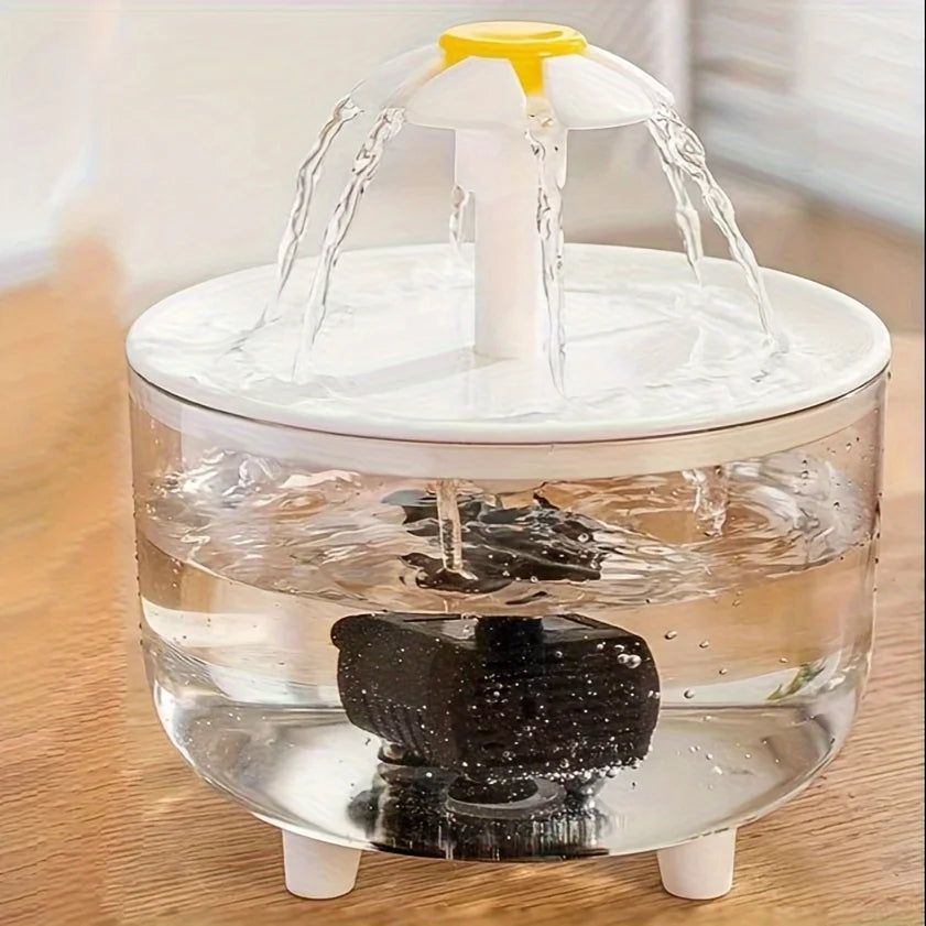 Fontaine à eau circulaire pour chat avec pompe silencieuse