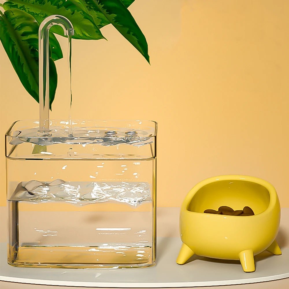 Fontaine à eau automatique pour chat, rechargeable via USB