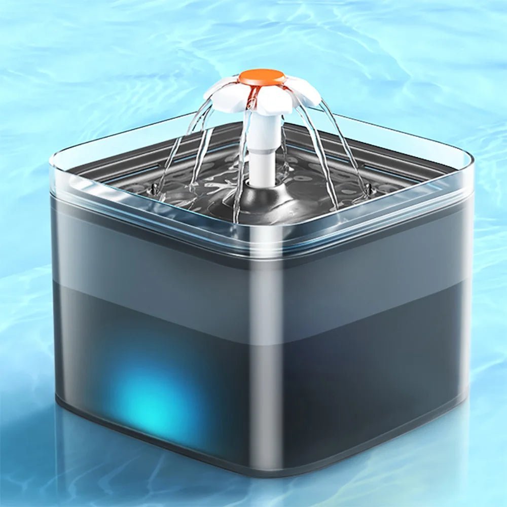 Fontaine à eau automatique 2L pour chats avec éclairage LED
