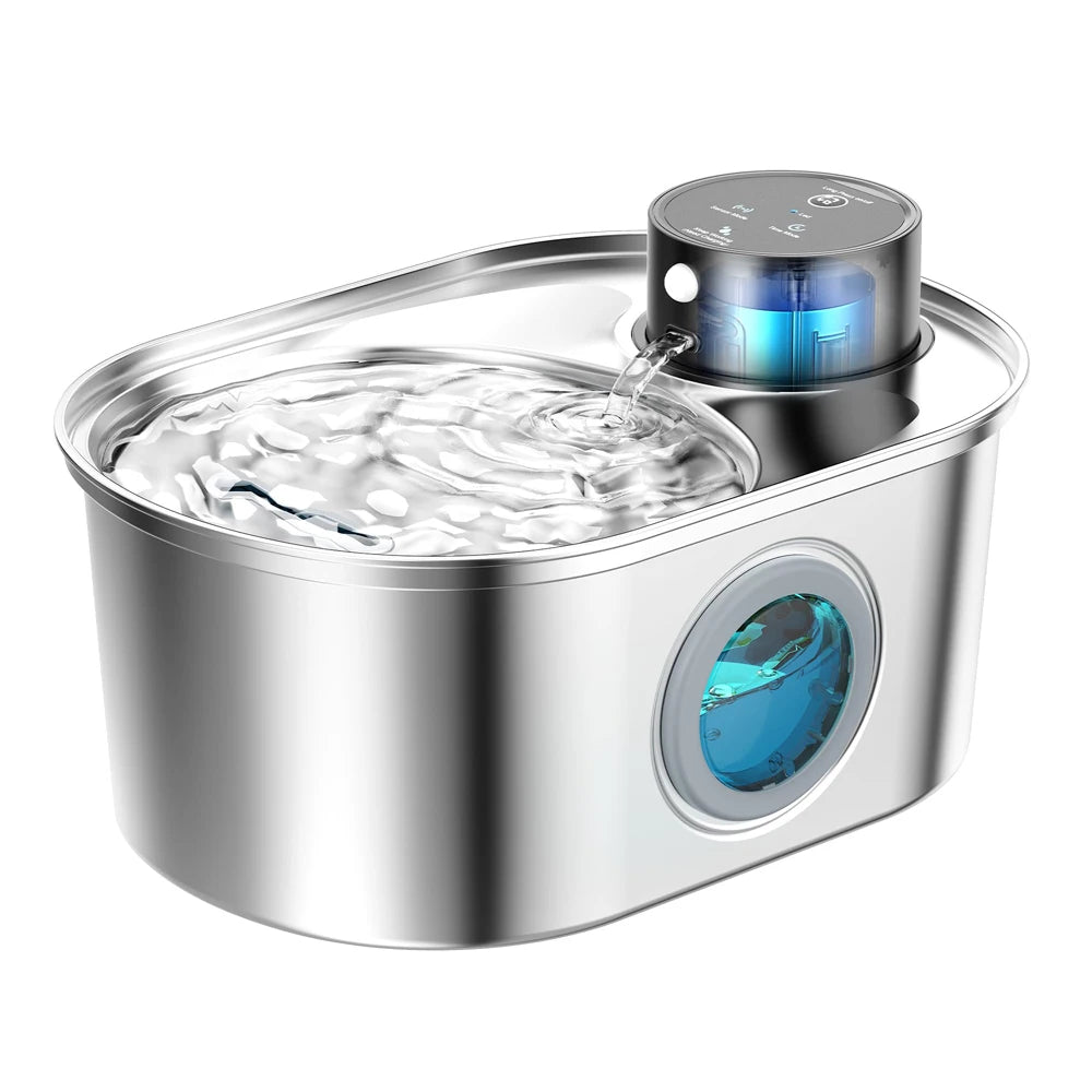 Fontaine intelligente pour favoriser la santé urinaire et rénale des chats grâce à une hydratation régulière.