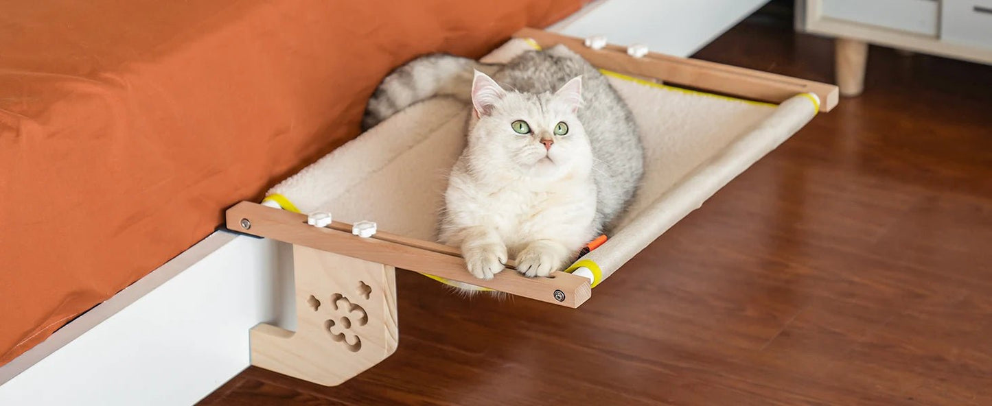 Housse réversible pour hamac de chat : une face pour l'été, une face pour l'hiver