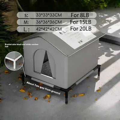 Maison chat jardin facile à installer