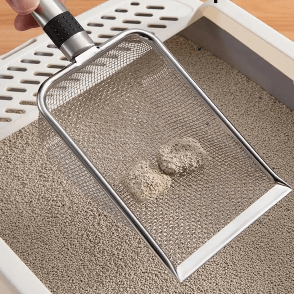 Outil de nettoyage pour litière de chat en inox