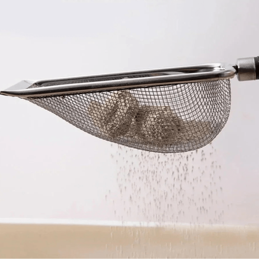 Pelle de tamisage durable pour litière de chat