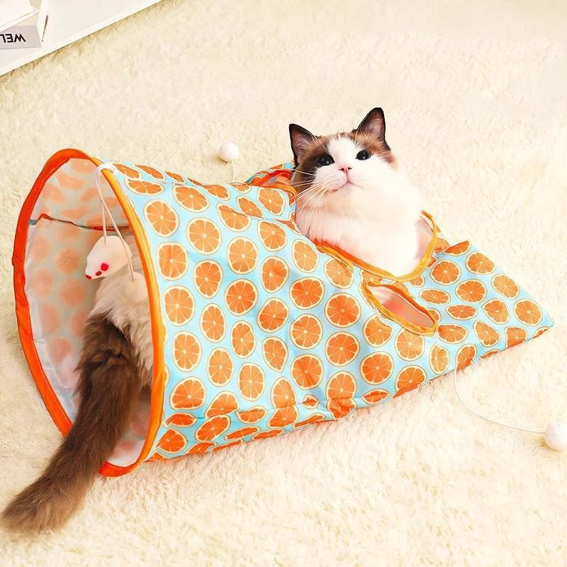 Tunnel chat pliable orange