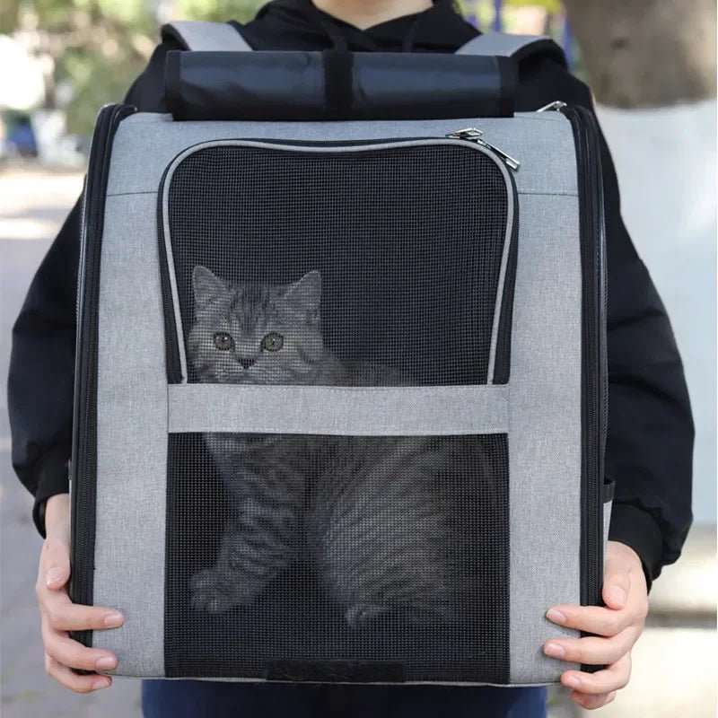 Sac de transport chat léger grand espace - Pattes d'or
