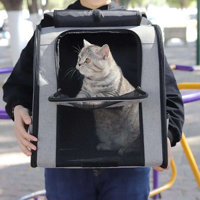 Sac de transport chat léger grand espace - Pattes d'or
