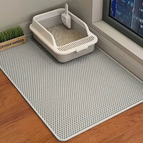 Tapis de litière imperméable et lavable pour chat