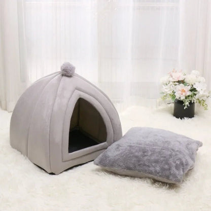 Abri chaleureux en coton PP pour chat