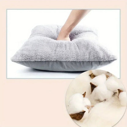 coussin abri chat en laine naurelle