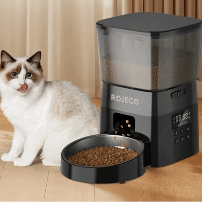 Appareil automatique pour les repas des félins avec écran LCD
