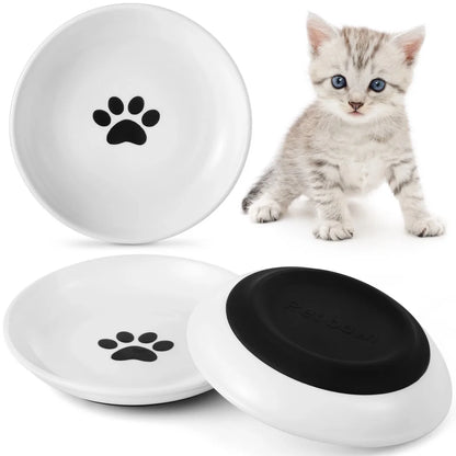 Assiettes en céramique pour nourriture et eau, idéales pour chats