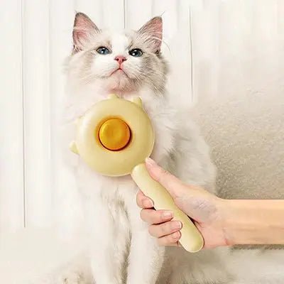 Brosse autonettoyante pour chat adaptée à tous les types de poils