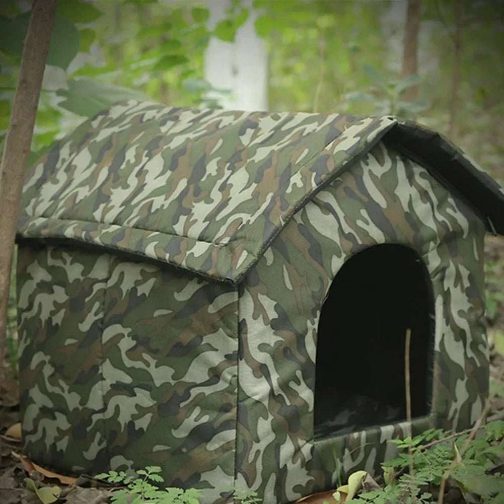 Cabane de jardin camouflage pour chat - Refuge extérieur confortable et sécurisé - Pattes d'or