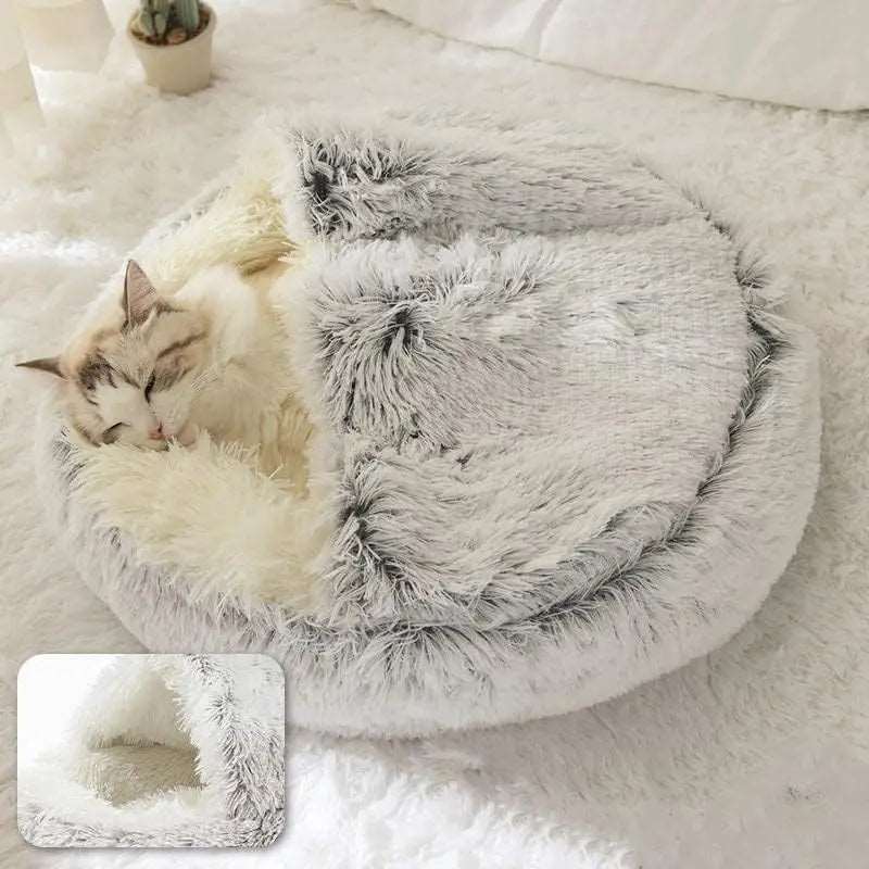 Chat dormant dans son panier Coco™. Un espace de repos sécurisé et confortable."