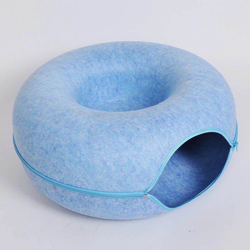 Coussin pour chat confortable : Donut Douillet™ - Pattes d'or