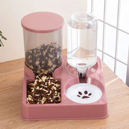 Distributeur automatique de croquettes et eau 2 en 1 pour chat