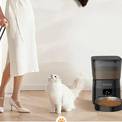 Distributeur de croquettes automatique pour chat avec portions réglables