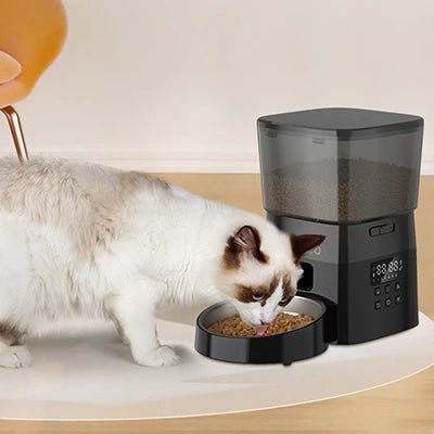 Distributeur de nourriture automatique fiable pour chat 2L anti-bourrage