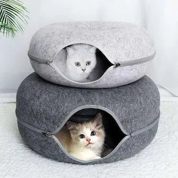 Feutre résistant et lavable du lit donut - entretien facile en machine