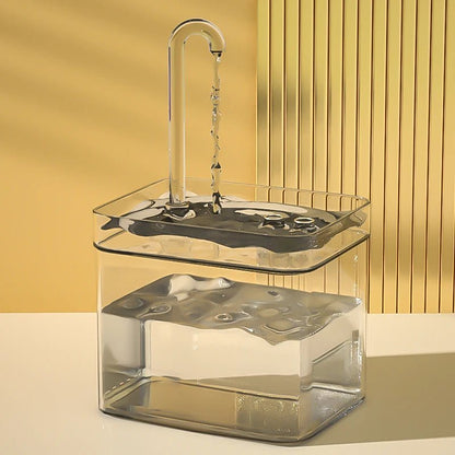 Fontaine à eau automatique 1.5L pour chat, silencieuse et filtrante
