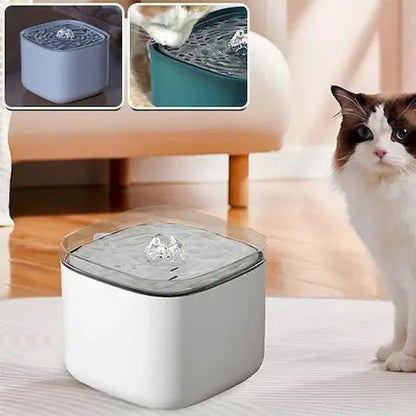 Fontaine à eau 3L pour chat avec filtre silencieux et alimentation USB