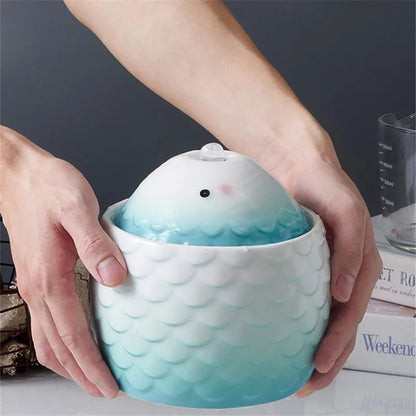 Fontaine à eau automatique en céramique pour chat, design élégant et moderne
