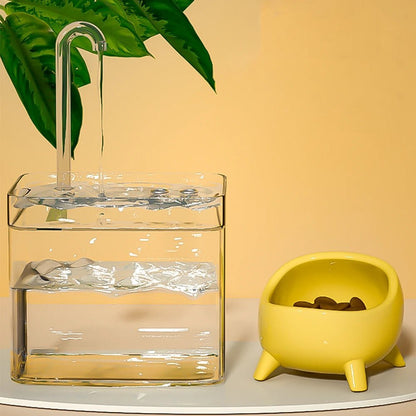 Fontaine à eau automatique pour chat, rechargeable via USB