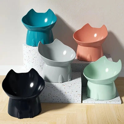 Bol pour chat surélevé anti-vomissement, design moderne
