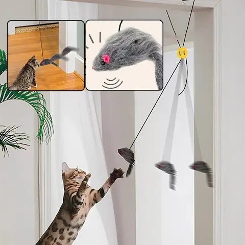 Jouet autonome pour chat stimulant l'instinct de chasse