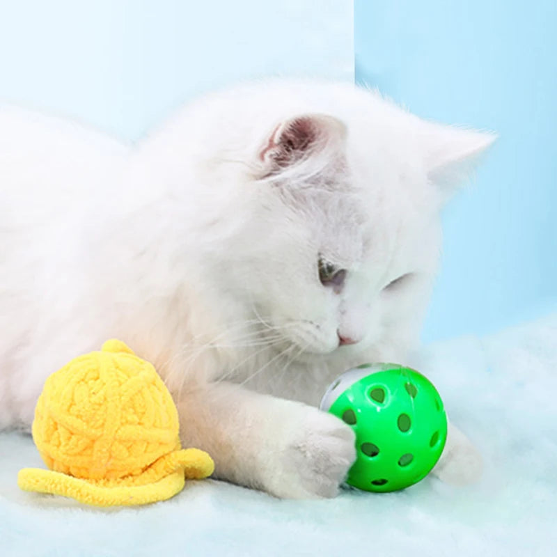 Balle interactive et sûre pour le jeu quotidien des chats d’intérieur