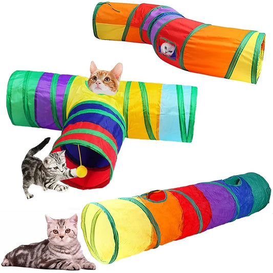 Jouet tunnel pour chat et chiot – structure résistante