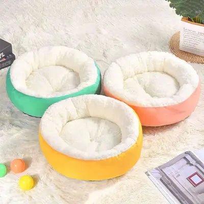 Lit Panier Chat Rond | Nid Douillet Anti - Stress - Pattes d'Or