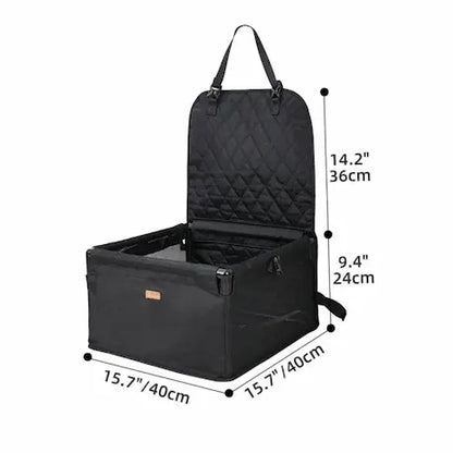 Siège auto chat dimensions 40x40x24 cm - espace confortable pour chat jusqu'à 8 kg